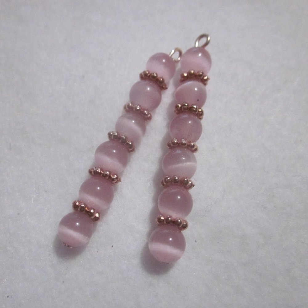 Pink Dangle Earrings.